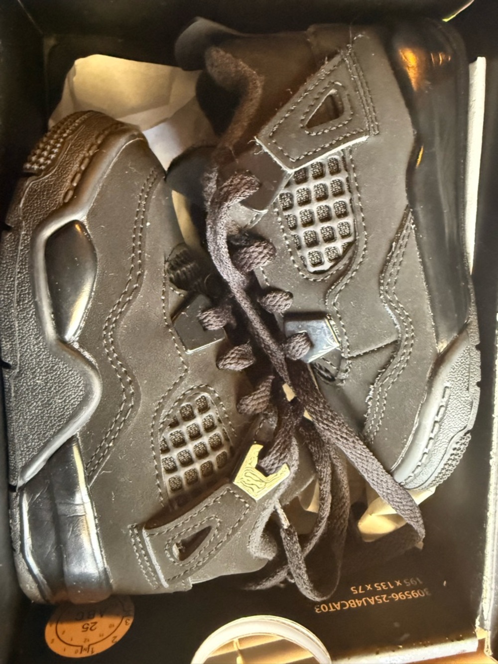 Jordan Kids Black Suede Sneakers
